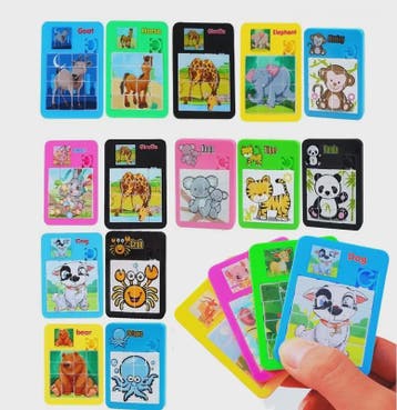 Set van 12/24 Mini Puzzels met Dieren - Educatief Speelgoed, Verzenden, Nieuw