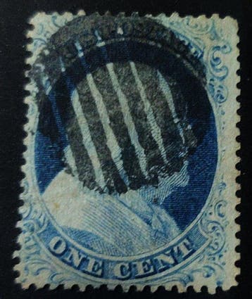 Verenigde Staten 1857/1861 - Foutloze postzegel, zeer, Gestempeld