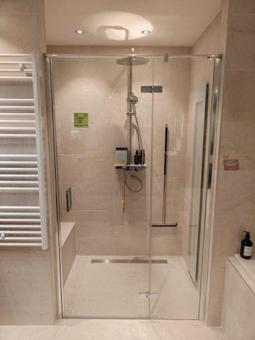 Douchedeur nis 120cm voor nis draaideur 0023, Doe-het-zelf en Verbouw, Sanitair, Ophalen, Nieuw, Glas, Douche