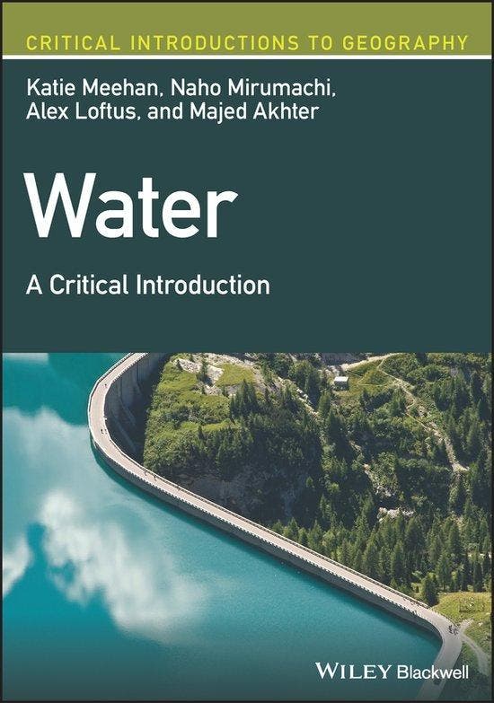 Critical Introductions to Geography- Water - Katie Meehan, Boeken, Taal | Engels, Zo goed als nieuw, Verzenden
