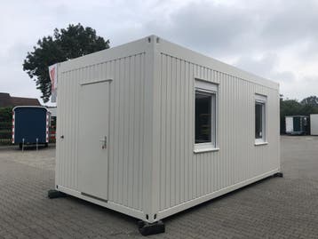 Kantoorunit 6x3 mtr - 2 zijramen rechts, Ophalen of Verzenden
