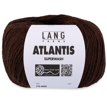 Lang Yarns Atlantis - 68 donkerbruin - Wol/Acryl-Mix Garen, Ophalen of Verzenden, Nieuw