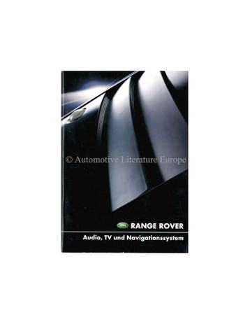 2001 RANGE ROVER AUDIO, TV & NAVIGATIESYSTEEM, Nieuw, Author