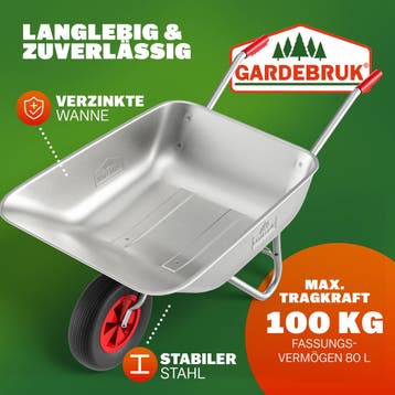 Kruiwagen Metaal 80L max 100kg (Tuingereedschap, Tuinieren), Verzenden, Nieuw