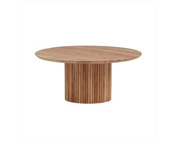 Salontafel Congo rond 90 cm Acacia - Naturel, Huis en Inrichting, Tafels | Salontafels, Ophalen of Verzenden, Nieuw