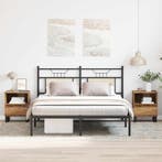 vidaXL Nachtkastjes 2 st 40x35x50 cm bewerkt hout oud, Huis en Inrichting, Slaapkamer | Nachtkastjes, Minder dan 45 cm, Verzenden