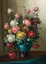 Hollandse School (XIX-XX) - Stilleven met Rozen (No Reserve)