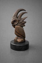 sculptuur, Bronzen sculptuur – Art Deco kaketoe –