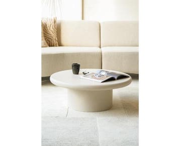 Salontafel Jade 80x80cm - zand | Eleonora, Huis en Inrichting, Tafels | Salontafels, Ophalen of Verzenden, Nieuw