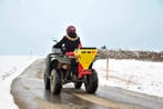 Elektrische zoutstrooier voor tractor, quad of auto, 40 ltr, Ophalen of Verzenden