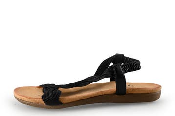 Dolcis Sandalen in maat 37 Zwart, Dolcis, Verzenden, Zwart, Sandalen of Muiltjes