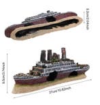 Aquarium Schip Wrak Titanic Hars Decoratie Ornament, Verzenden, Nieuw