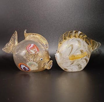 Murano Glass - Presse-papier (2) - Glas, Antiek en Kunst