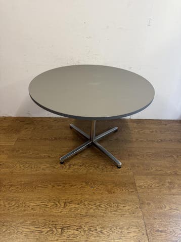 Gebruikte Horecatafel (110cm Rond) - T1679 Vintage/Café, Huis en Inrichting, Tafels | Eettafels, Ophalen, Nieuw