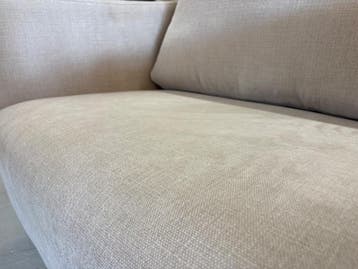Pode Loveseat fauteuil – nieuw gestoffeerd – licht beige, Huis en Inrichting, Ophalen of Verzenden, Zo goed als nieuw