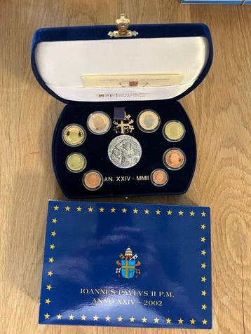 Vaticaan. Proof Set 2002 (incl. Silver medal)