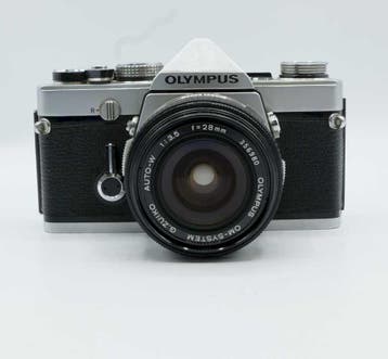 Olympus OM-1 + 28mm 3.5 Vintage, Audio, Tv en Foto, Fotografie | Lenzen en Objectieven, Ophalen of Verzenden, Gebruikt