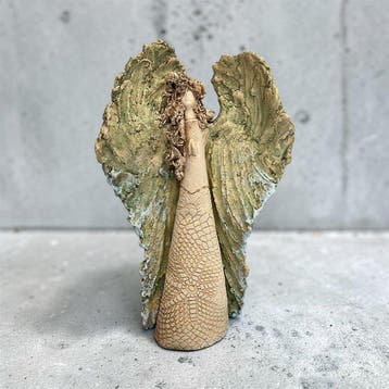 Witold Anasiewicz - sculptuur, Angel - 51 cm - Keramiek -