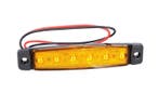 24V LED zijmarkering 6 led Oranje, Verzenden, Nieuw