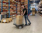 Kongamek Scooter bedrijfsstep met laadplatform  -  Grijs  -, Verzenden