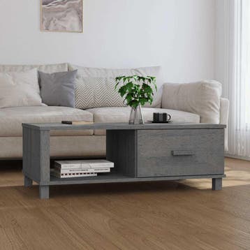vidaXL Salontafel HAMAR 100x55x35 cm massief grenenhout, 100 tot 150 cm, Verzenden, Nieuw, 50 tot 100 cm