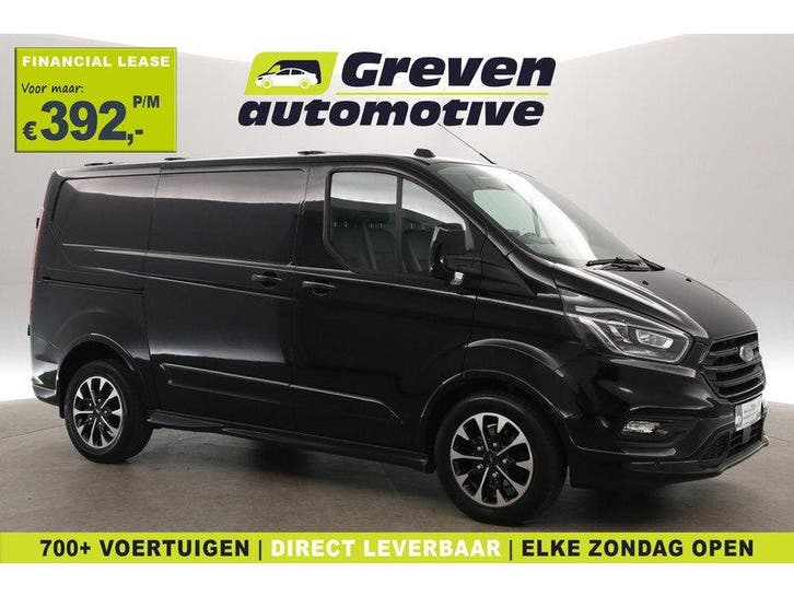 Ford Transit Custom 2.0 TDCI Sport 185PK L1H1 | Automaat |, Auto's, Bestelauto's, Automaat, Diesel, Zwart, Ford