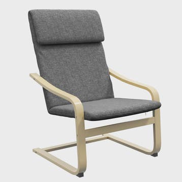 HOMCOM Living Room Armchair with cushion and Incurvated Armr, Verzenden, Nieuw