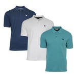 Donnay Donnay Heren - 3-Pack - Polo shirt Noah - Navy / Wit, Kleding | Heren, Polo's, Verzenden, Nieuw