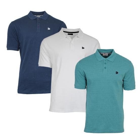 Donnay Donnay Heren - 3-Pack - Polo shirt Noah - Navy / Wit, Kleding | Heren, Polo's, Nieuw, Verzenden