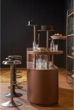 WOOOD Isaac Barkruk - Metaal - Warm Groen - 81x39x39 cm, Verzenden, Nieuw