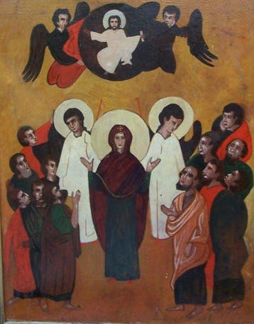 Icoon - Hemelvaart van Christus - Hout - Hemelvaart van