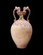 Oud-Chinees Keramiek Grote vaas met drakenvormige hengsels -