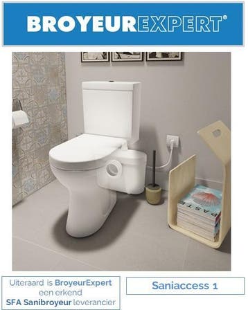 Sanibroyeur Saniaccess 1 fecaliënvermaler, Ophalen of Verzenden, Nieuw, Toilet
