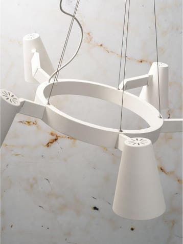 2dekans | its about RoMi Hanglamp Biarritz – Wit – Ø100 cm, Ophalen of Verzenden, Zo goed als nieuw
