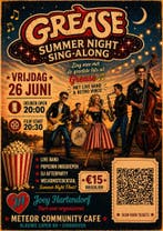 Grease Summer Night Sing-along + popcorn & cocktail!, Eén persoon