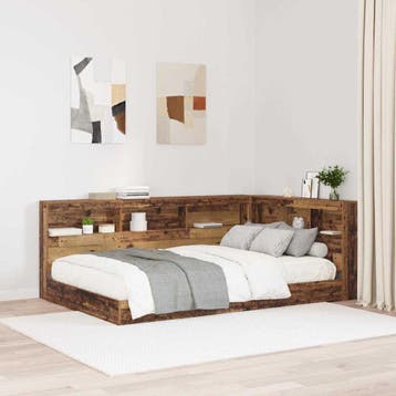 vidaXL Opberghoofdbord Oud Hout Bewerkt hout, Verzenden, Nieuw, Bruin, Hout