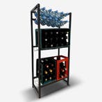 Drankrattenrek Antraciet | Retourdeal 61% Korting, Nieuw, Ophalen of Verzenden, 25 flessen of meer, Metaal