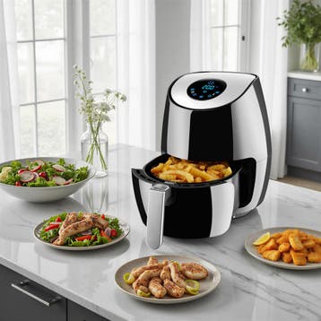 Airfryer Mitch 3,6 l - zwart, Witgoed en Apparatuur, Frituurpannen, Verzenden, Nieuw