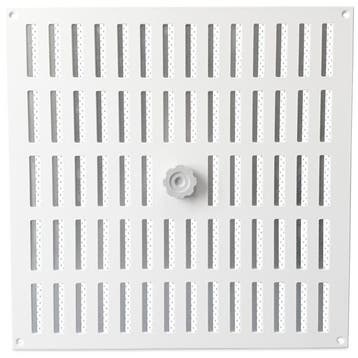 Aluminium afsluitbaar schuifrooster opbouw 400 x 400mm - WIT, Verzenden, Nieuw