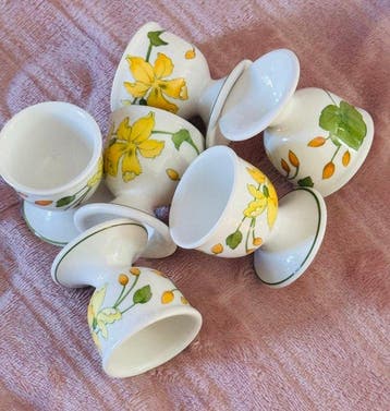 Villeroy & Boch - Eierdopje (6) - geraniun - Porselein, Antiek en Kunst
