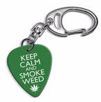 Plectrum ketting of keychain met Keep Calm And Smoke Weed, Ophalen of Verzenden, Nieuw