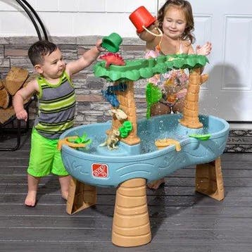 Step2 Dino Showers Watertafel 81cm Kunststof Blauw, Verzamelen, Verzenden, Nieuw