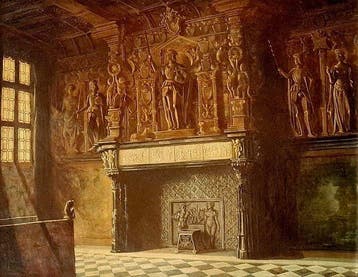 Belgische school (XIX) - Interior de la sala del Franc de