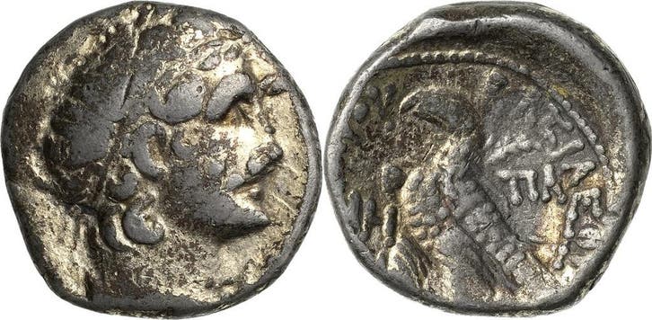 Tetradrachme 73 v Chr (= Jahr 8), Ägypten Koenigreich der.., Postzegels en Munten, Munten | Europa | Niet-Euromunten, Verzenden