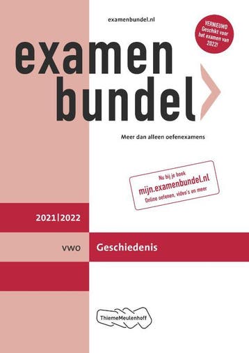 Examenbundel / vwo Geschiedenis 2021/2022 9789006491487, Verzenden, Zo goed als nieuw
