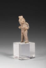 Precolumbiaans. Colima Keramische Krijger Met Spaanse