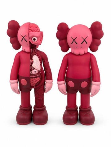 Kaws (1974) - Companion Blush & Blush Flayed Companion, Antiek en Kunst