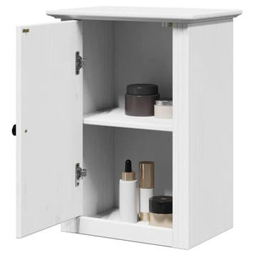 vidaXL Badkamerwandkast BODO 44x30x60 cm wit, Verzenden, Nieuw, (Half)hoge kast