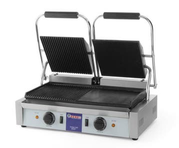 Hendi Contactgrill dubbel, Verzenden, Nieuw in verpakking