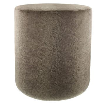 Poef Claudi Perla Brown - Ø 42x48cm, Huis en Inrichting, Nieuw